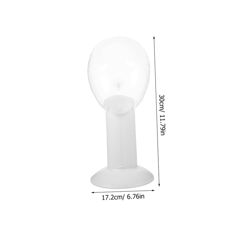 5Pcs Inflatable Mannequin Head For Wig Hat Display Salon Home Styling Practice Lightweight Portable - Image 3