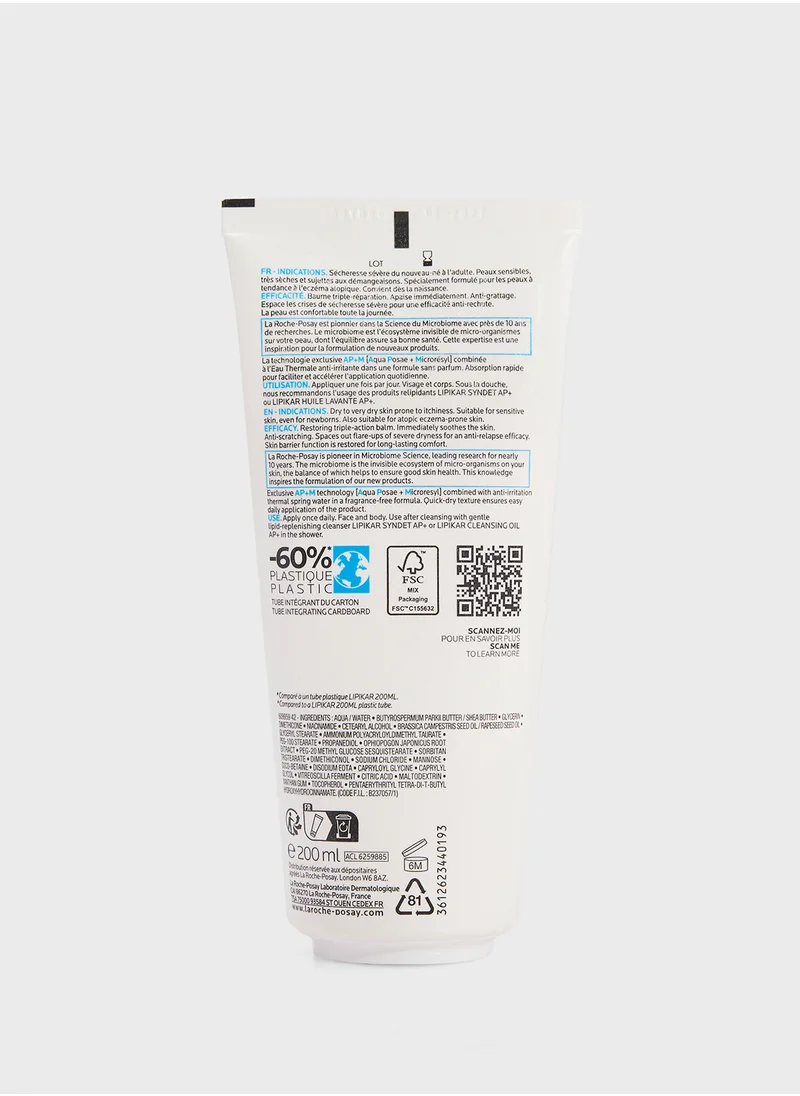 LA ROCHE-POSAY Lipikar Baume AP+M Moisturising Body Balm For Dry & Eczema-Prone Skin, 200ml