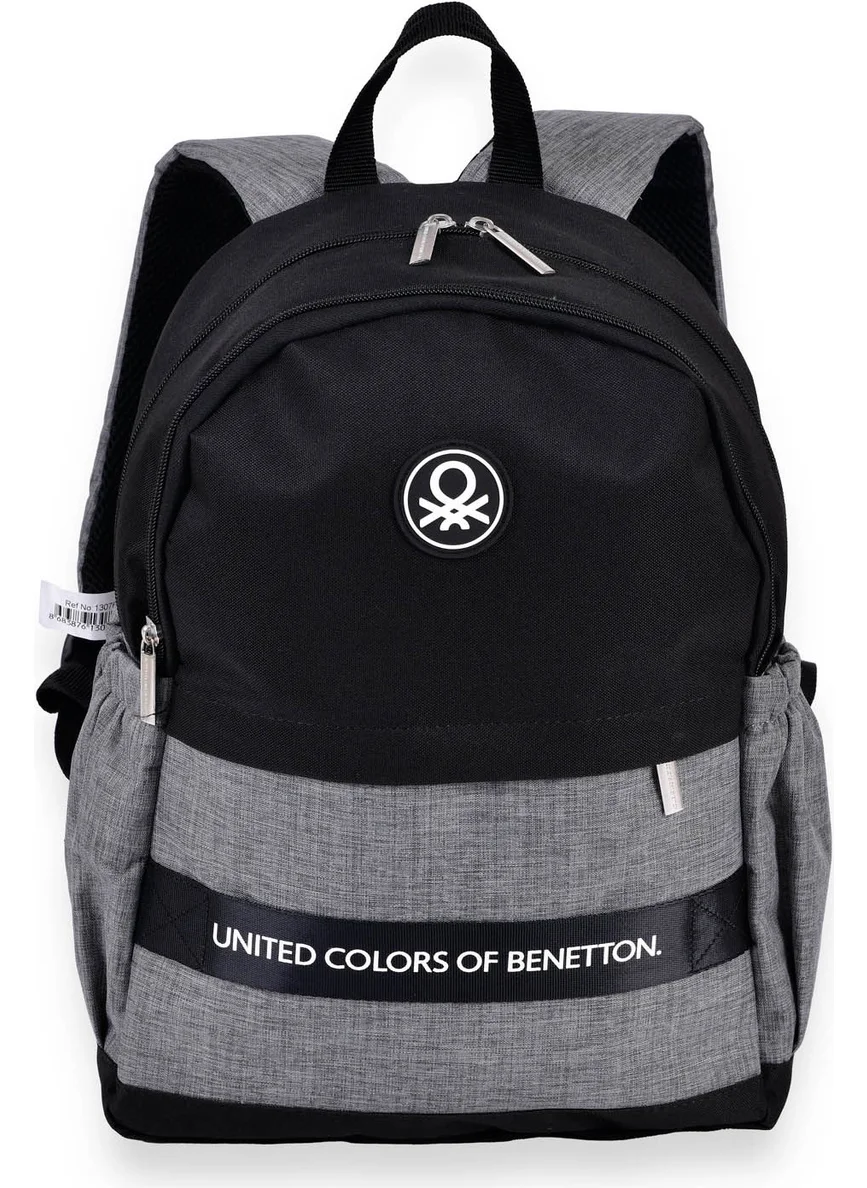 بينيتون Black - Grey Men's Backpack Backpack