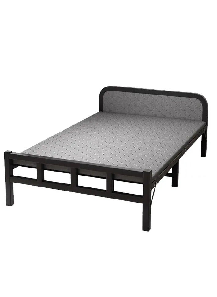 Generic Folding bed installation-free,plank bed, Portable Foldable Beds Strong Sturdy Frame,lunch break bed, simple bed, iron bed,Home and Office economy bed 100x190cm  - Image 4