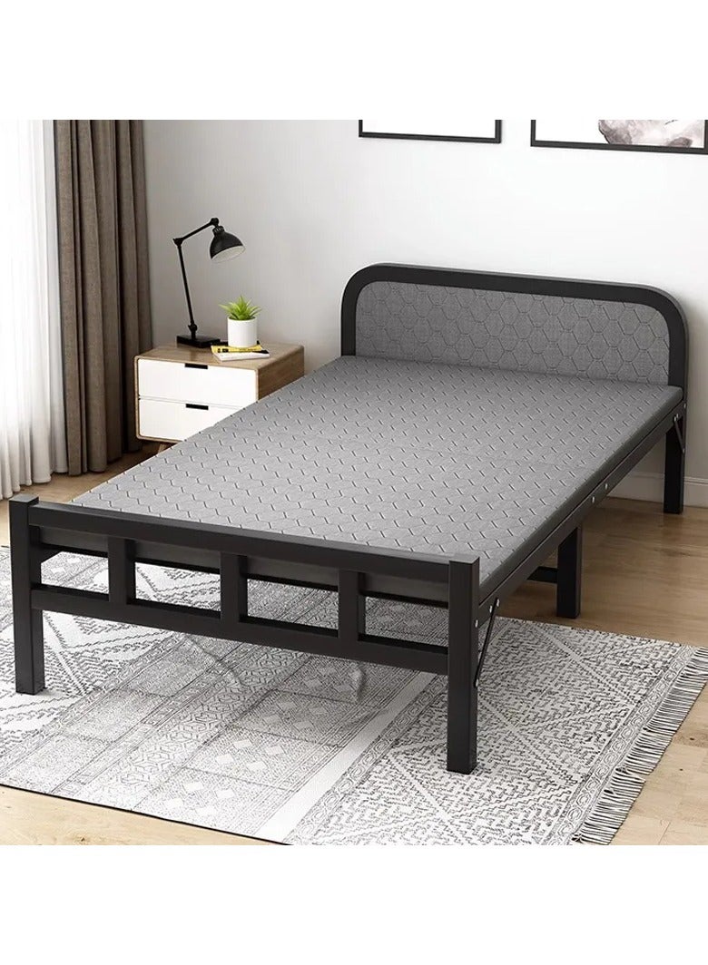 Generic Folding bed installation-free,plank bed, Portable Foldable Beds Strong Sturdy Frame,lunch break bed, simple bed, iron bed,Home and Office economy bed 100x190cm  - Image 5