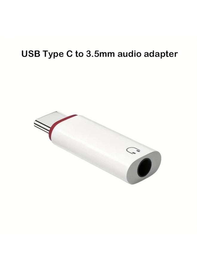 2 Pack USB C to 3 5mm Headphone Jack Adapter Copper Alloy Audio for Galaxy S23 S22 - Image 2