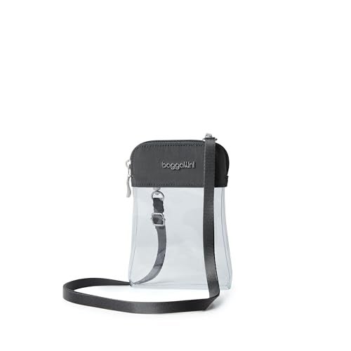 Baggallini womens Stadium Clear Bryant Crossbody, charcoal, One Size - Image 1