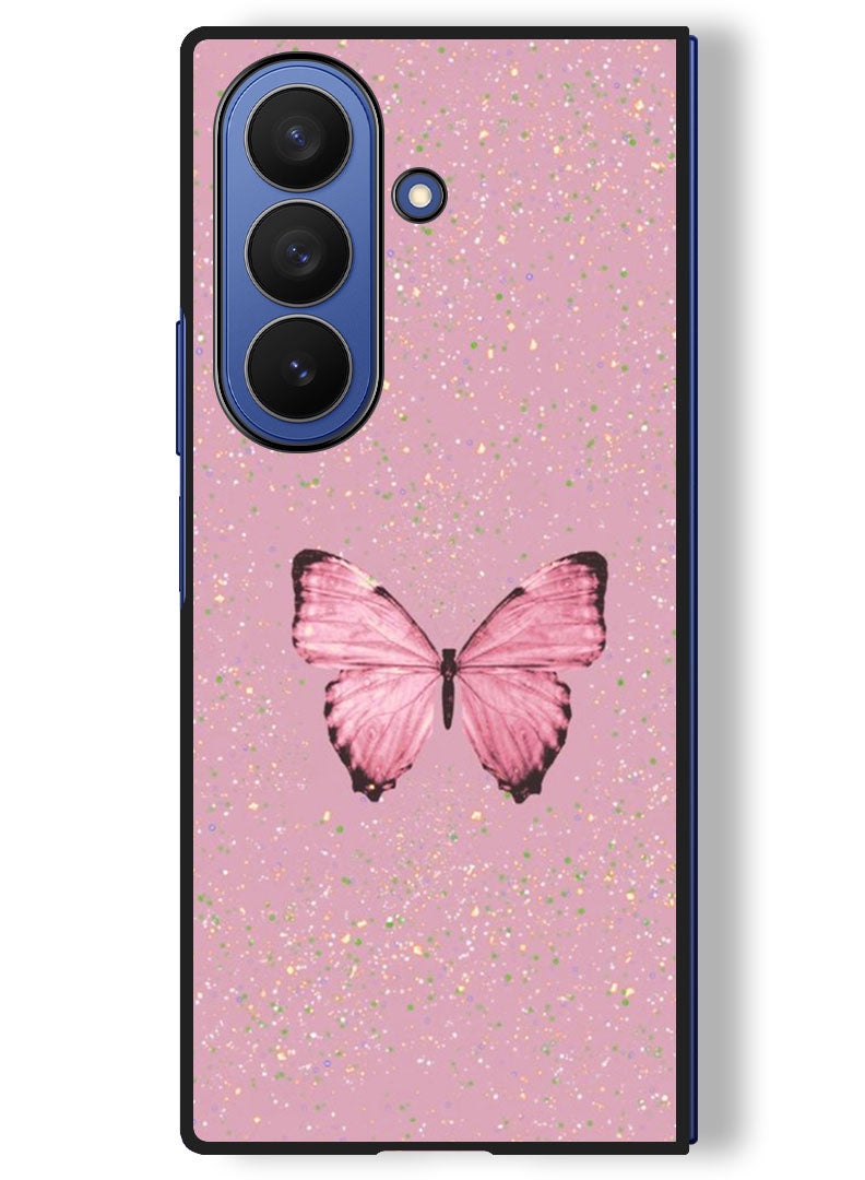 Theodor Case Compatible with Samsung Galaxy Z Fold 7 - 8 Inch Protection Shockproof Bumper Cover Glitter Butter 1 - Image 1