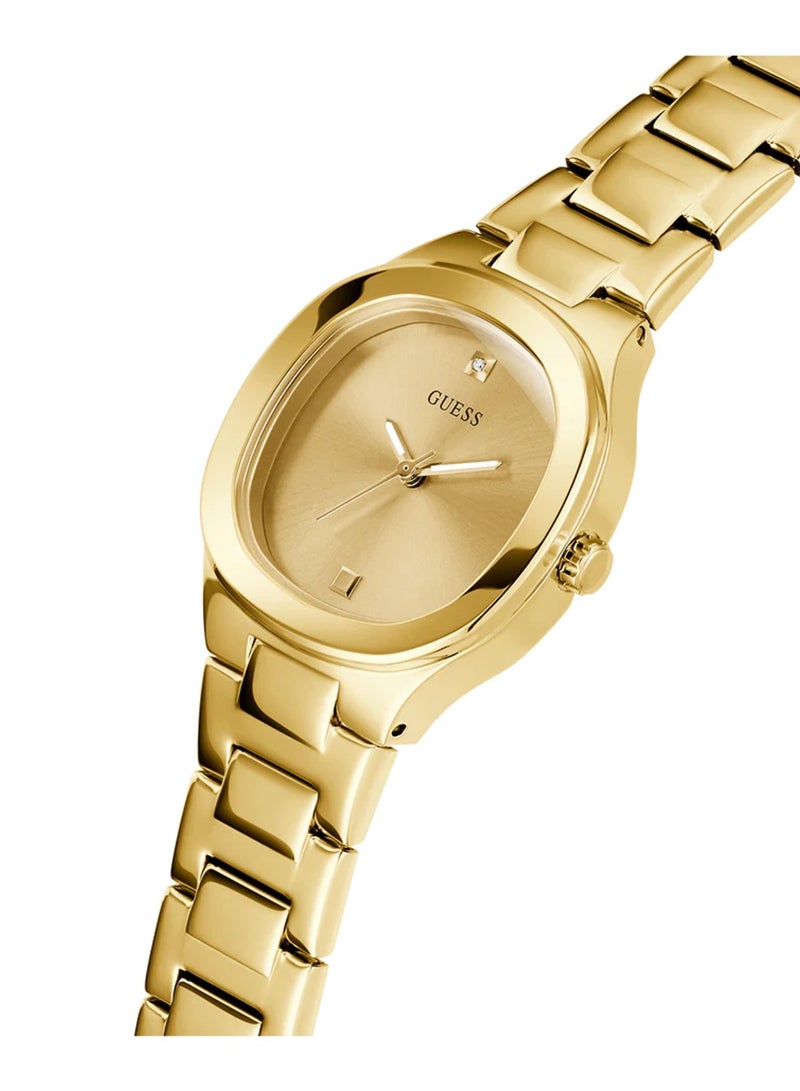 GUESS Eve Women's Analog Quartz Gold Stainless Steel Watch GW0615L2 - 32mm - Image 2