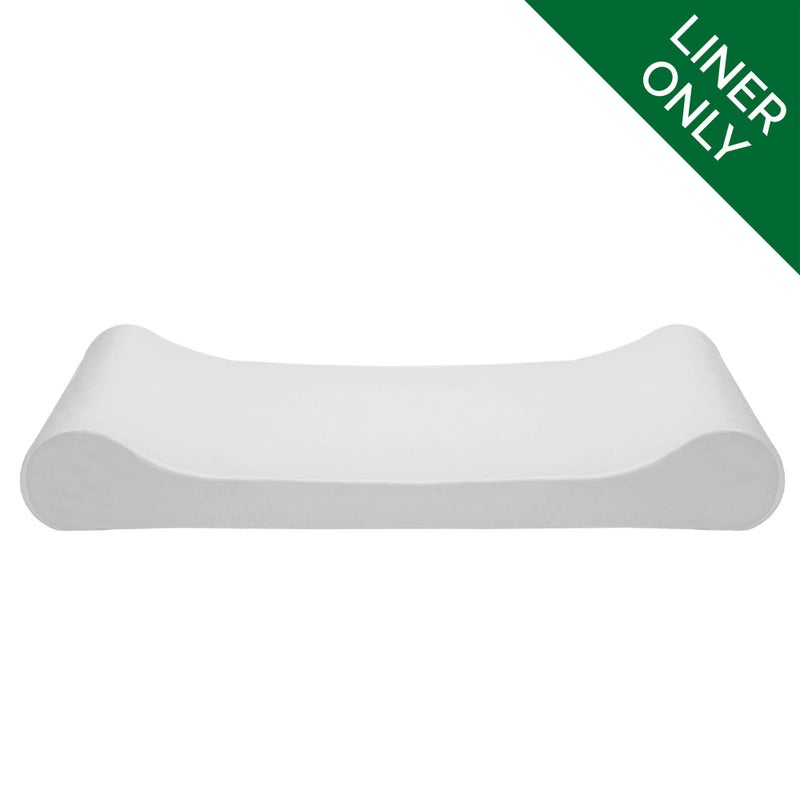 Furhaven Dog Bed Liner Water-Resistant Contour Luxe Lounger Foam Mattress Protector Cover - White, Jumbo (X-Large) - Image 2