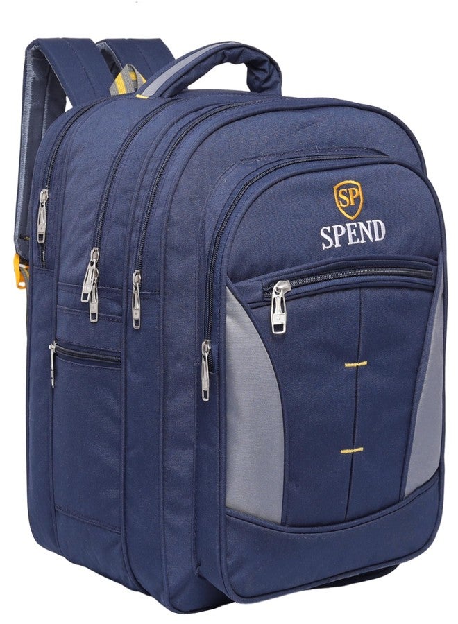SPEND 45L High-Capacity Backpack for School, Travel & Daily Use | Water-Resistant Laptop Bag with 3 Spacious Compartments & Organizer Pockets | Comfortable & Durable Backpack for Men & Women - Image 1