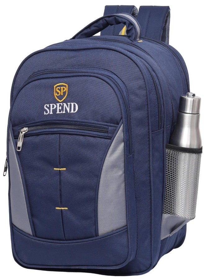 SPEND 45L High-Capacity Backpack for School, Travel & Daily Use | Water-Resistant Laptop Bag with 3 Spacious Compartments & Organizer Pockets | Comfortable & Durable Backpack for Men & Women - Image 4
