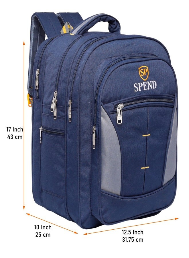 SPEND 45L High-Capacity Backpack for School, Travel & Daily Use | Water-Resistant Laptop Bag with 3 Spacious Compartments & Organizer Pockets | Comfortable & Durable Backpack for Men & Women - Image 5