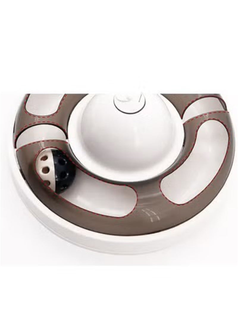 GT-Wheel Cat Toy Automatic Electronic Rotating Butterfly with Roller Tracks Ball Exercise Hunting Toy Games for Indoor Cats - Image 4