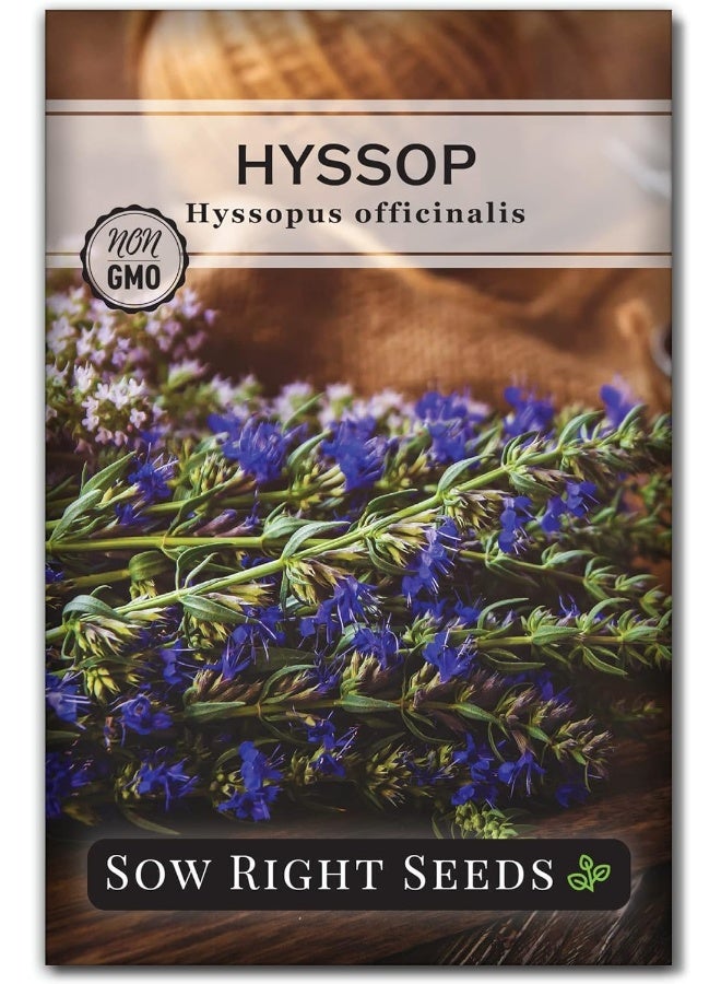 Generic Sow Right Seeds  - Large Herbal Tea Garden Seed Collection - Lemon Balm, Mint, German Chamomile, Lavender, Echinacea, Holy Basil, Calendula, Borage, Hyssop, Peppermint Non-Gmo Heirloom Seeds  - Image 2