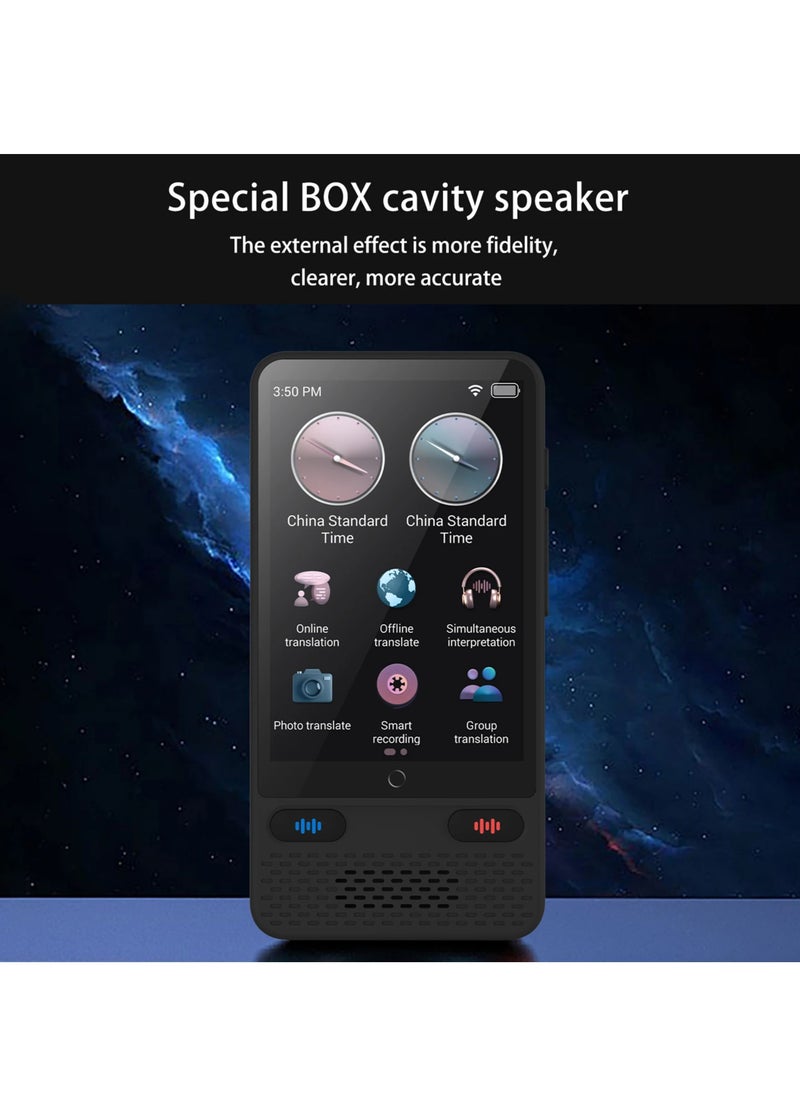Portable Language Translator Device S85, with 138 Languages Voice Translating Offline Translation Support Voice Video Recording