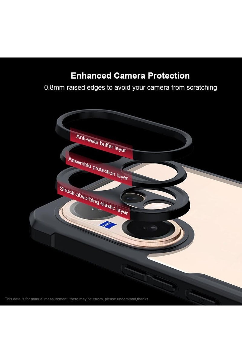 general Transparent Protective Case Compatible with Vivo V60 5G 【Airbag Protection】 Transparent Protective Case Camera Lens Protection PC+TPU Shockproof Bumper Protection Back Cover Suitable for Vivo V60 - Image 4
