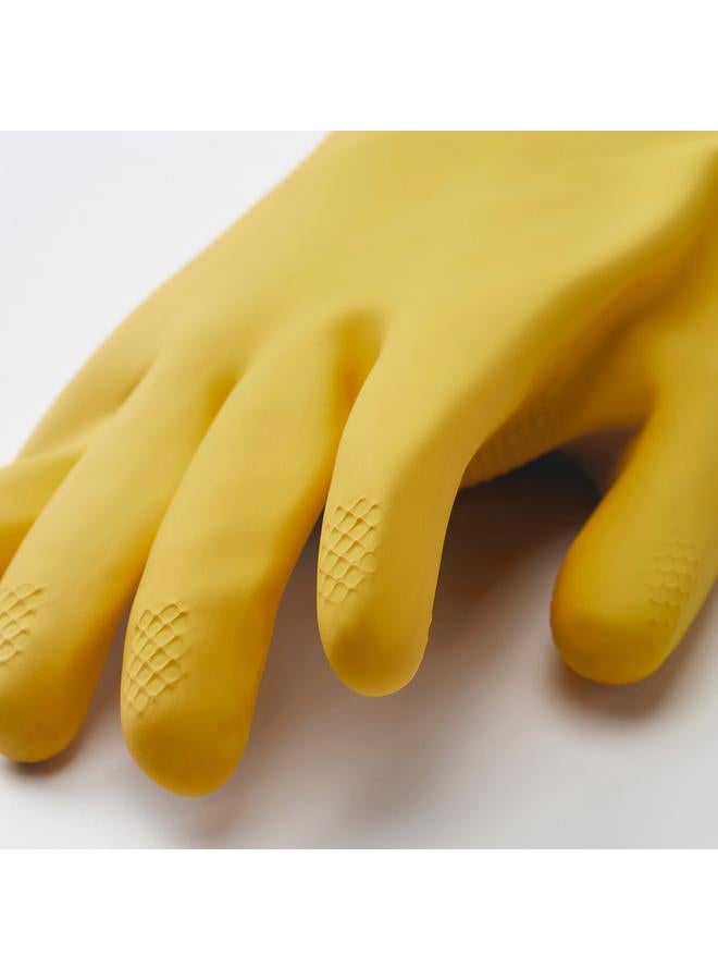 erorex Cleaning Gloves, Bright Yellow/Off-White, M - Image 3