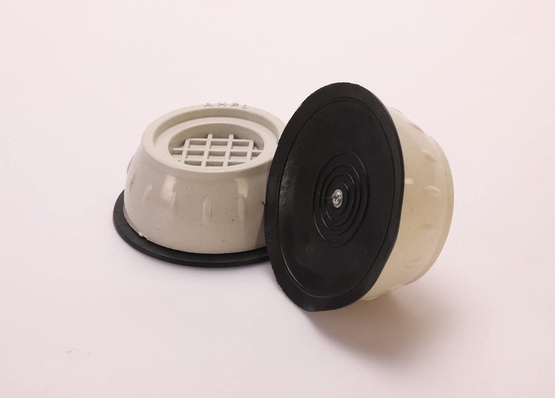 ENCHANTING HOMES ENCHANTING HOMES Washer Dryer Anti Vibration Pads with Suction Cup Feet Fridge Washing Machine Leveling Feet Anti Walk Pads Shock Absorber Furniture Lifting BaseSet of 4 PCS Silver 3 x 3 - Image 3
