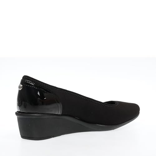 ANNE KLEIN AK Anne Klein Sport Women's Wisher Fabric Wedge Pump, Black, 9.5 M US - Image 2