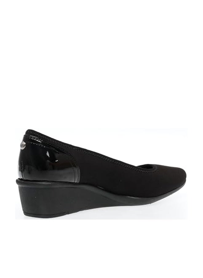 ANNE KLEIN AK Anne Klein Sport Women's Wisher Fabric Wedge Pump, Black, 9.5 M US - Image 1