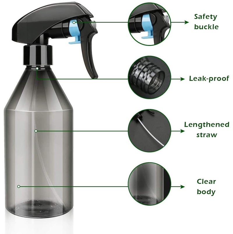 AORAKI Plant Mister Water Spray Bottle - Fine Mist Spray Bottle for Flowers, Plants, Gardening, Cleaning Solutions - 10oz, Plastic - Image 3
