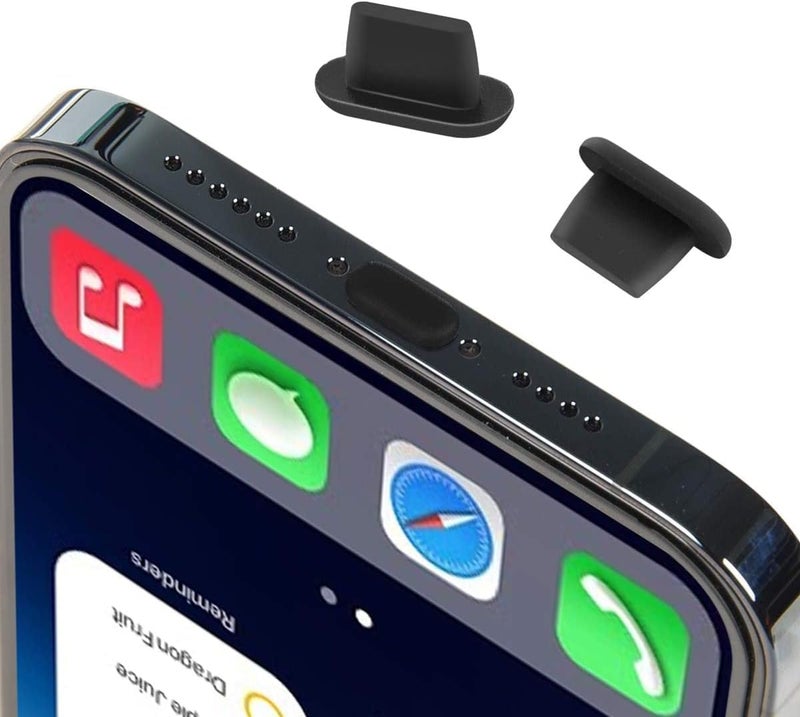CaseBuy غطاء سدادة غبار آيفون 20x، سدادات منفذ مضادة للغبار لآيفون 14، 14 برو ماكس، آيفون 13، 13 برو ماكس، 12، 11، 11 برو، X، XS، XR، 8، 7، سدادة منفذ شحن آيفون | سدادة غبار لايتنينغ - Image 5