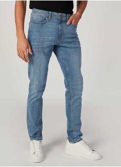 Lee Cooper Slim Fit Plain Mid Waist Jeans with Pocket Detail  - Image 1