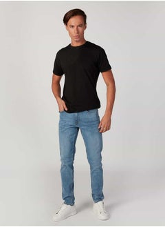 Lee Cooper Slim Fit Plain Mid Waist Jeans with Pocket Detail  - Image 3