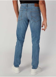 Lee Cooper Slim Fit Plain Mid Waist Jeans with Pocket Detail  - Image 2