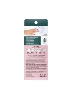 DASHING DIVA Glaze Nail Strips - Stone Cold | Works With Any Led Nail Lamp | Long Lasting, Chip Resistant, Semicured Gel Nail Strips | Contains 34 Salon Quality Nail Wraps, 2 Prep Pad, 1 Nail File  - Image 4