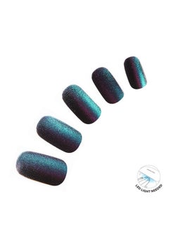 DASHING DIVA Glaze Nail Strips - Stone Cold | Works With Any Led Nail Lamp | Long Lasting, Chip Resistant, Semicured Gel Nail Strips | Contains 34 Salon Quality Nail Wraps, 2 Prep Pad, 1 Nail File  - Image 2