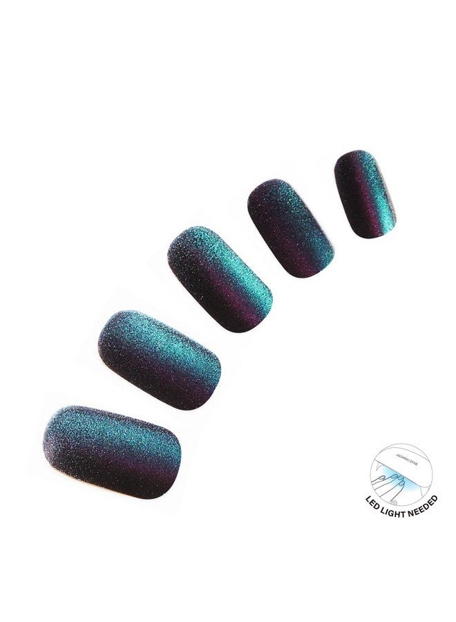 DASHING DIVA Glaze Nail Strips - Stone Cold | Works With Any Led Nail Lamp | Long Lasting, Chip Resistant, Semicured Gel Nail Strips | Contains 34 Salon Quality Nail Wraps, 2 Prep Pad, 1 Nail File - Image 2