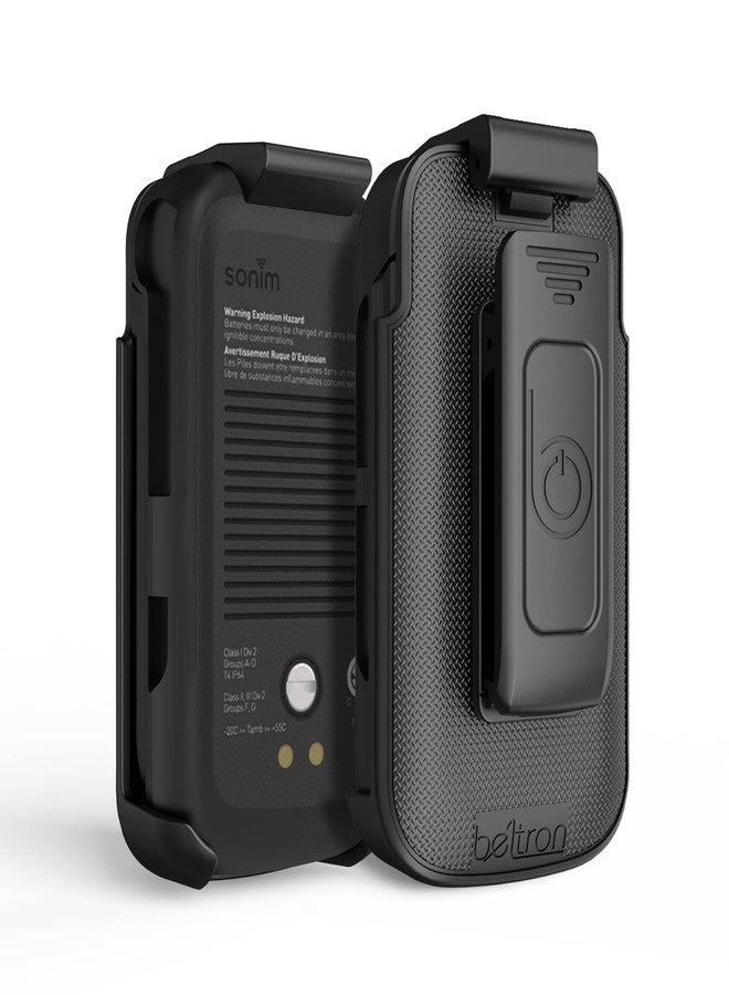 جراب BELTRON لهاتف Sonim XP3 Plus XP3900 2021 القابل للطي، جراب حامل بمشبك حزام دوار شديد التحمل لإصدار XP3900 2021 - T-Mobile/Verizon (قوة صناعية) - Image 2