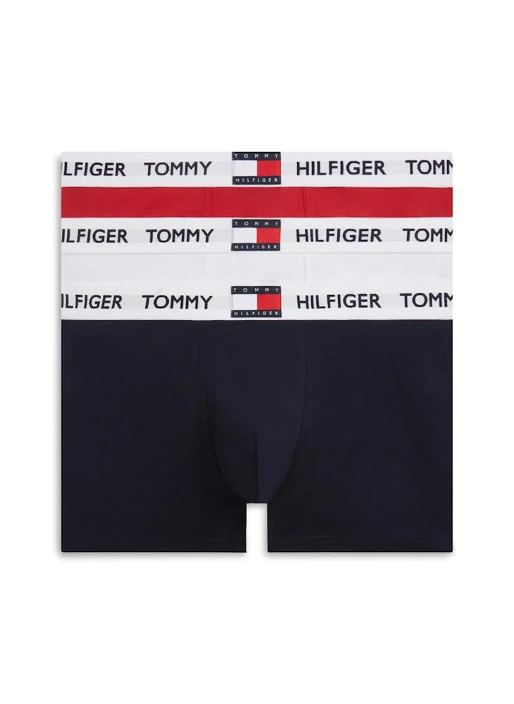 TOMMY HILFIGER 3-Pack Heritage Logo Waistband Trunks