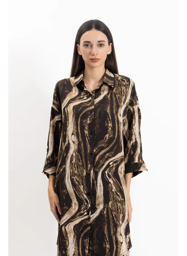 شايبس ABSTRACT PRINT SHIRT SET