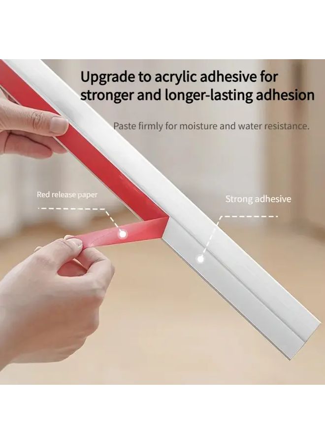 Grey Self Adhesive Door Bottom Sealing Strip PVC Sound Insulation for Door Types Blocks Light Dust Reptiles Wind Proof - Image 4