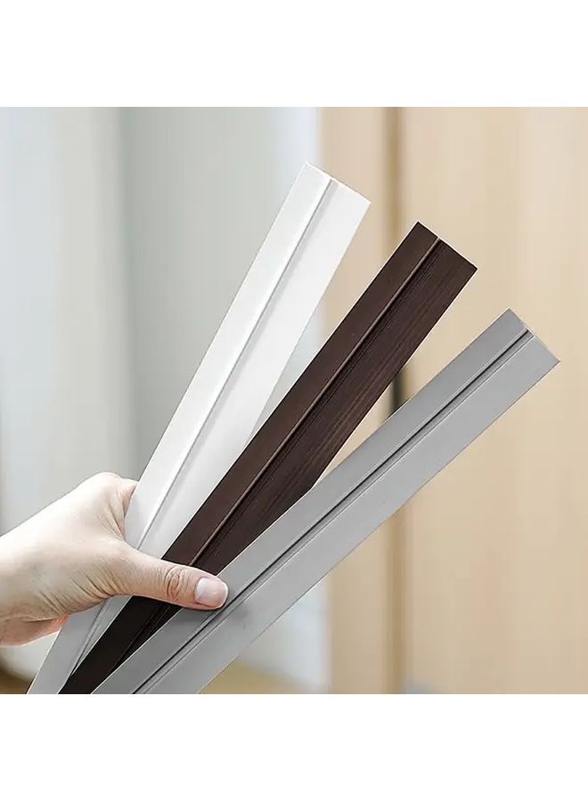 Grey Self Adhesive Door Bottom Sealing Strip PVC Sound Insulation for Door Types Blocks Light Dust Reptiles Wind Proof - Image 5