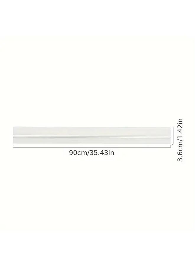 Grey Self Adhesive Door Bottom Sealing Strip PVC Sound Insulation for Door Types Blocks Light Dust Reptiles Wind Proof - Image 3