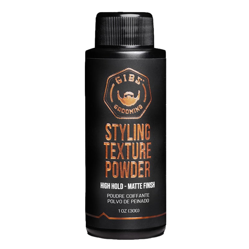 GIBS Grooming - Styling Texture Powder for Men and Women - High Hold - Matte Finish - All Hair Types - Texture, Volume, Grip - Silica - Sandalwood - Hair Styling Products - Travel Size - 1 oz (30g) - Image 1