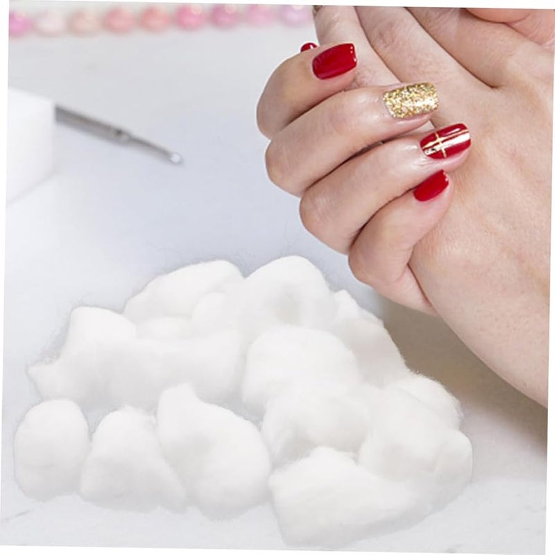 4 عبوات من كرات القطن عالية الامتصاص لإزالة طلاء الأظافر والتنظيف - Image 4