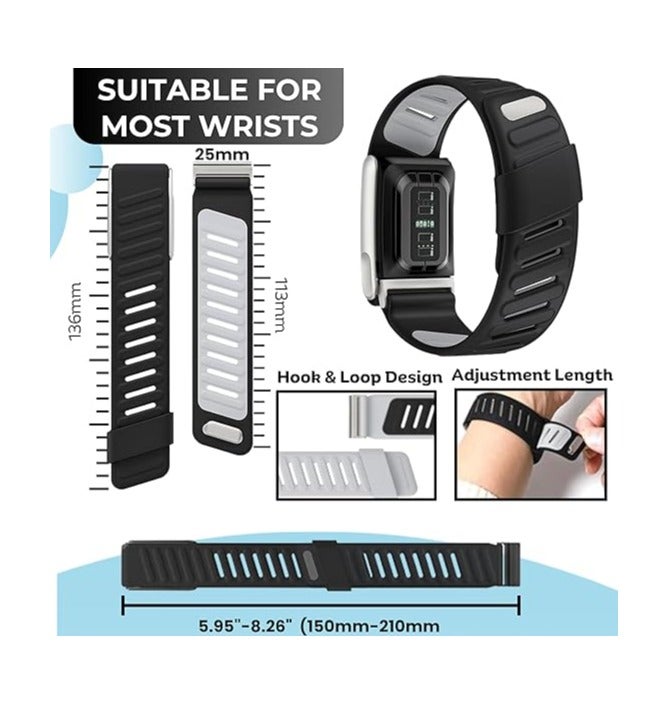 Rugged Silicone Sport Replacement Band Compatible with Whoop 5.0 and Soft Adjustable Silicone Sports Loop Strap for Whoop 5.0 with Metal Frame Connector - Image 3