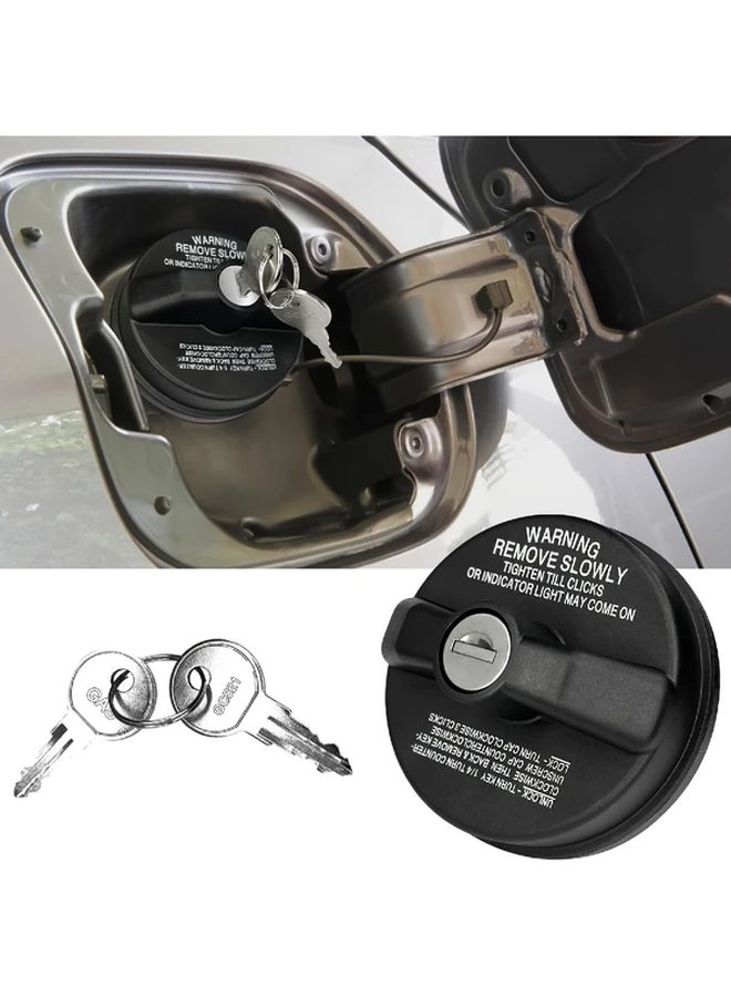 Locking Fuel Gas Cap With 2 Keys Plastic Replacement For FJ Cruiser Chevy Honda Nissan Acura Mazda GMC And More 77300 47020 10504 1 Piece - Image 1