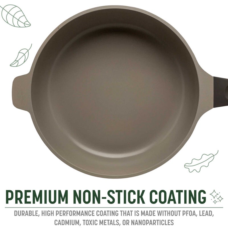 Goodful All-in-One Pan, Multilayer Nonstick, High-Performance Cast Construction, Multipurpose Design Replaces Multiple Pots and Pans, Dishwasher Safe Cookware, 11-Inch, 4.4-Quart Capacity, Graphite - Image 5
