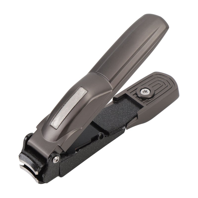 Nail Clipper with Catcher Stainless Steel Large Arc Opening Fingernail Toenail Clipper - Image 1