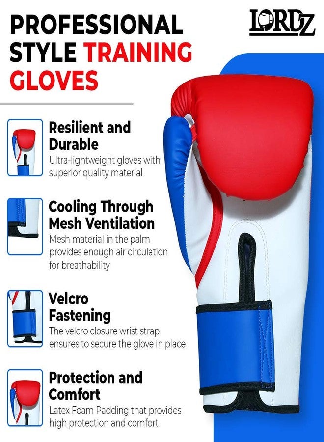 Lordz Trio Gloves I Men & Women’s Premium Synthetic Leather Boxing Gloves with Hand Crafted Padding, Gloves for Sparring, Muay Thai, MMA, Training and Heavy Bag Workout - Image 2