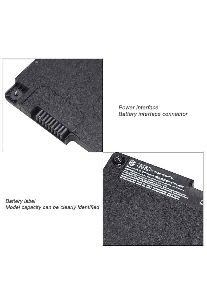 Generic - CS03XL TA03XL Laptop Battery for HP EliteBook 745 G3 755 G3 840 G3 848 G3 850 G3 800513-001 800231-141 HSTNN-IB6Y HSTNN-I33C-4 HSTNN-I33C-4 33C-5 Laptop T7B32AA HSTNN-I32AA HSTNN-IB6Y 11.4V - Image 1