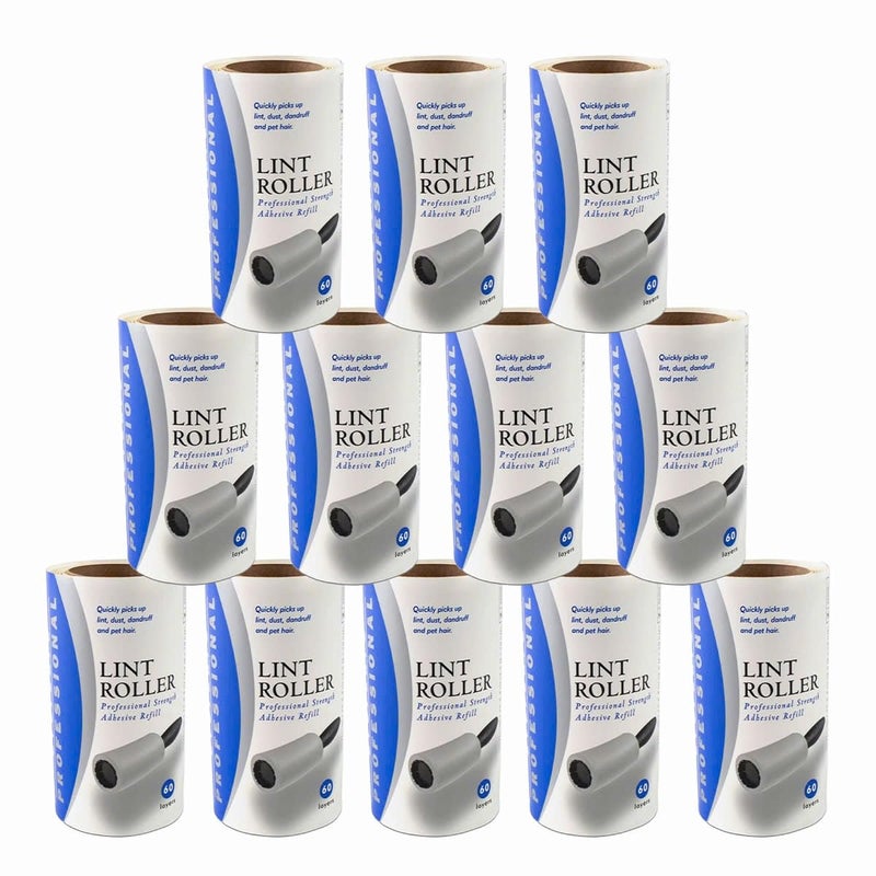 Evercare Lint Remover Refill Extra Sticky 60 Layers 12 Rolls No Handle