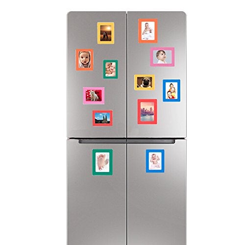 Raxwalker 4x6 Magnetic Picture Frames for Refrigerator, 12-Pack Magnet Photo Frame for Fridge Holds 3.5x5 2.5x3.5 Photos for Home Office School Lock Storage(Colorful) - Image 5