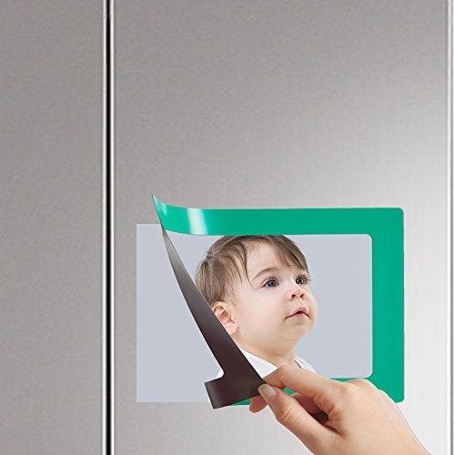 Raxwalker 4x6 Magnetic Picture Frames for Refrigerator, 12-Pack Magnet Photo Frame for Fridge Holds 3.5x5 2.5x3.5 Photos for Home Office School Lock Storage(Colorful) - Image 4