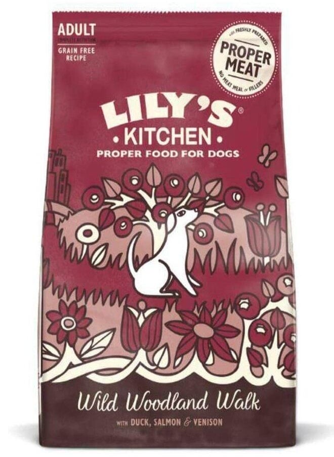 Lily's Kitchen Wild Woodland Walk With Duck, Salmon and Venison Adult Dry Dog Food 2.5 kg 