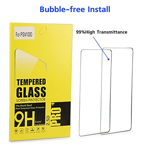 Xahpower PS Vita 2000 Screen Protector, 9H Tempered Glass Front Screen Protector and HD Clear PET Back Screen Protective Film for Sony PlayStation Vita 2000 - Image 5