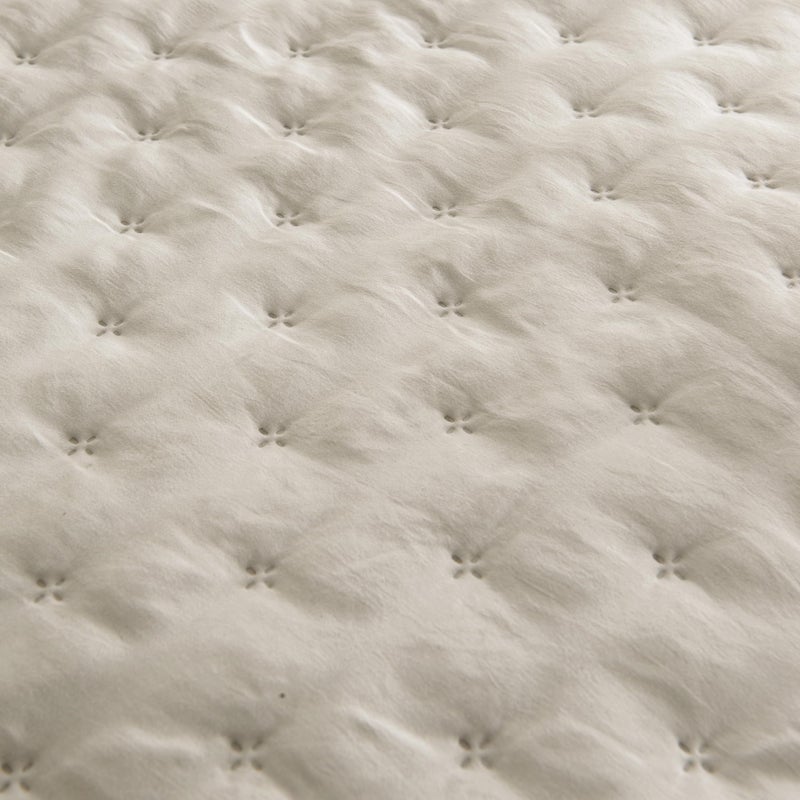 ROARINGWILD Beige Twin Size Quilt Bedding Set with 1 Pillow Sham, Lightweight Soft Microfiber Bedspread Coverlet, Thin Comforter Bed Cover for All Season, 2 Pieces, 68x90 inches - Image 5
