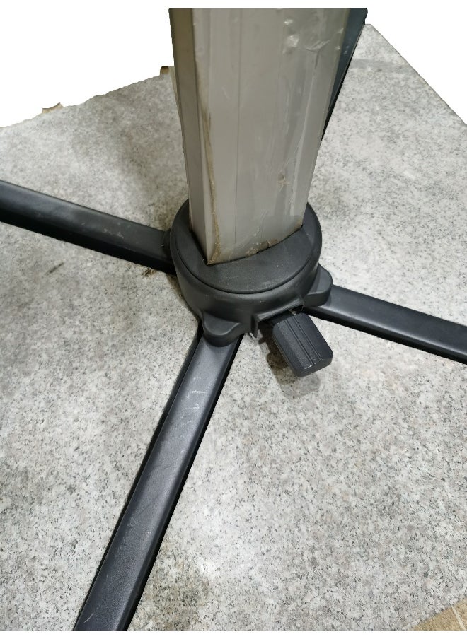 Oasis Casual Aluminium Umbrella with 120 KGs Marble Base 3.5M x 3.5M Cream Color  - Image 3